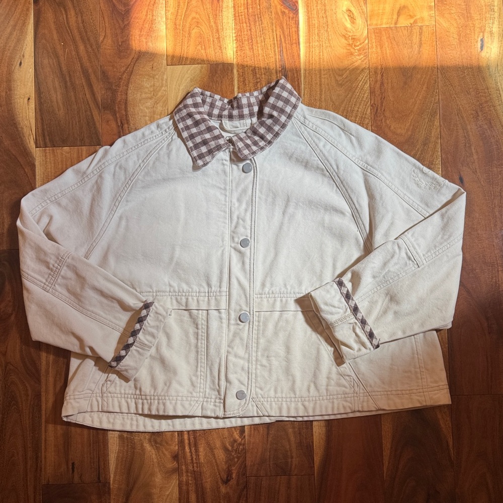Pilcro Lexie cropped workwear jacket size medium